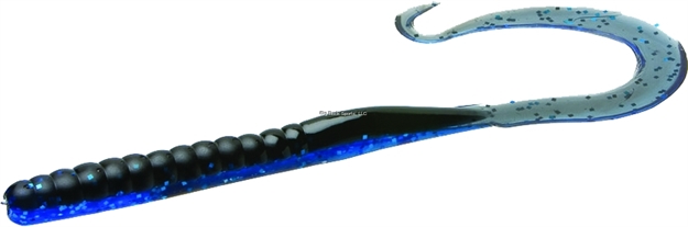 Picture of Zoom Bait Mag II Ribbon Tail Worm, 9", 20Pk, Black Sapphire