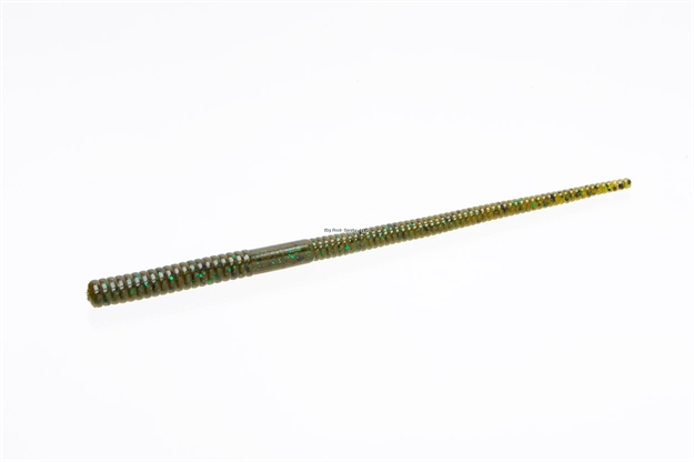 Picture of Zoom Bait Magnum Shakey Head Finesse Worm, 7", 15Pk, Green Pumpkin Green