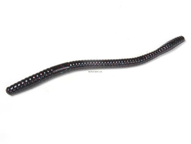 Picture of Zoom Bait Magnum Trick Worm 7",  8Pk, Junebug Red