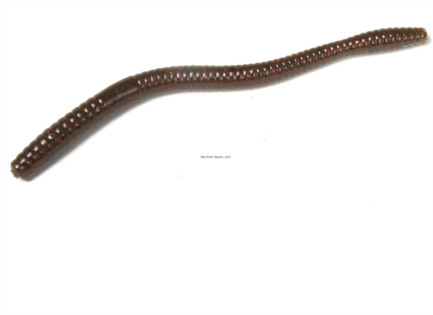 Picture of Zoom Bait Magnum Trick Worm 7", 8Pk, Green Pumpkin Red