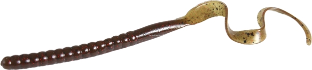 Picture of Zoom Bait Ol' Monster Worm, 10 1/2", 9Pk, Green Pumpkin Red