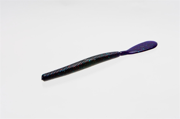 Picture of Zoom Bait Original Paddle Tail Speed Worm, 5 3/4", 15Pk, Junebug Red