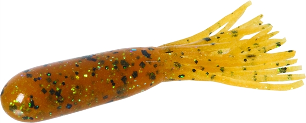 Picture of Zoom Bait Salty Super Tube , 3 3/4", 8Pk, Root Beer Pepper Green