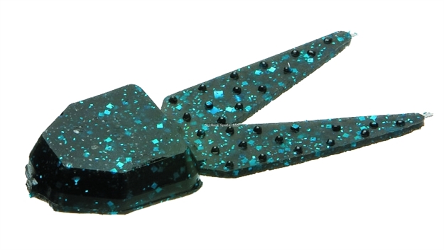 Picture of Zoom Bait Small Salty Chunk Trailer, 2 1/2", 5Pk, Black Blue