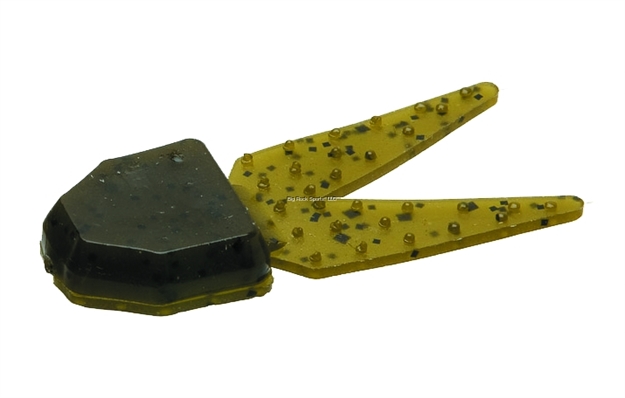 Picture of Zoom Bait Small Salty Chunk Trailer, 2 1/2", 5Pk, Green Pumpkin