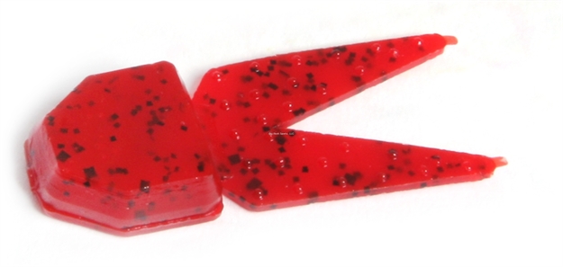 Picture of Zoom Bait Small Salty Chunk Trailer, 2 1/2", 5Pk, Tomato