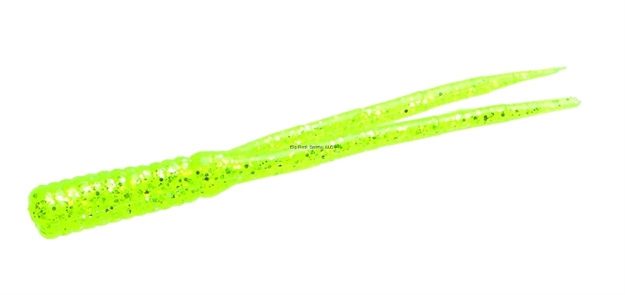 Picture of Zoom Bait Split Tail Trailer , 4", 20Pk, Chartreuse Glitter