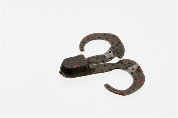 Picture of Zoom Bait Swimmin' Chunk, 3", 10Pk, Black & Red Glitter