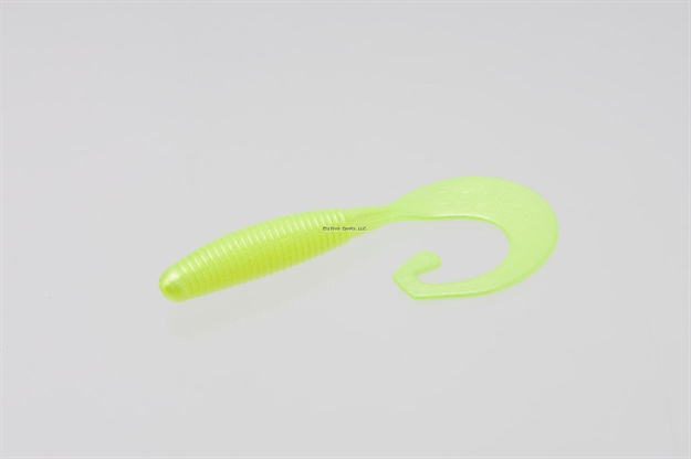 Picture of Zoom Bait Tab Tail Grub , 4", 10Pk, Chartreuse Pearl
