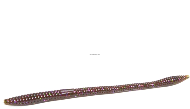 Picture of Zoom Bait Trick Worm , 6 1/2", 20Pk, Green Pumpkin Candy Red