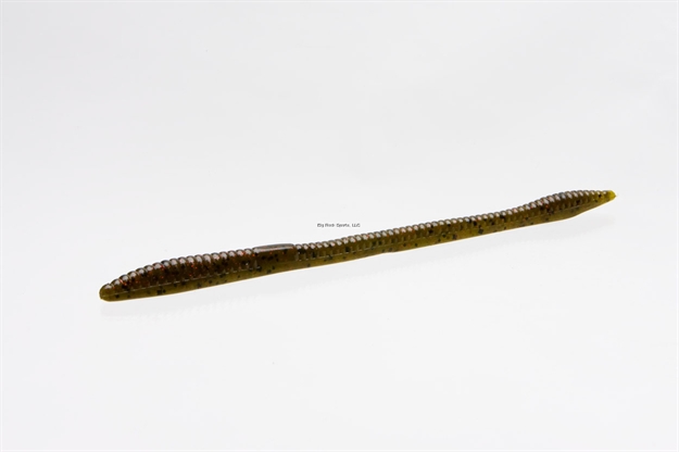 Picture of Zoom Bait Trick Worm , 6 1/2", 20Pk, Green Pumpkin Red