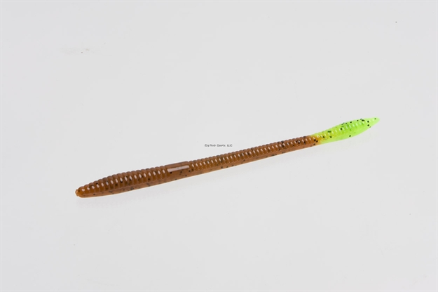 Picture of Zoom Bait Trick Worm , 6 1/2", 20Pk, Pumpkin Chartreuse
