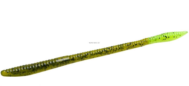 Picture of Zoom Bait Trick Worm , 6 1/2", 20Pk, Watermelon Chartreuse