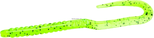 Picture of Zoom Bait U-Tale Worm, 6 3/4",  20Pk, Chartreuse Pepper