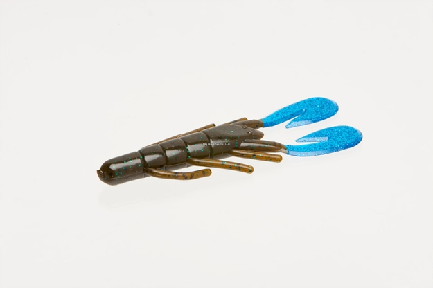 Picture of Zoom Bait Ultra-Vibe Speed Craw, 3 1/2", 12Pk, Green Pumpkin Blue Claw