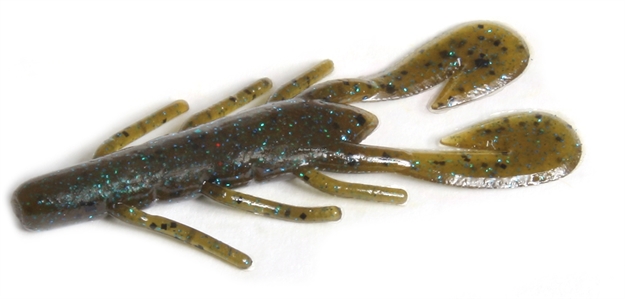 Picture of Zoom Bait Ultra-Vibe Speed Craw, 3 1/2", 12Pk, Green Pumpkin Blue