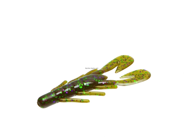 Picture of Zoom Bait Ultra-Vibe Speed Craw, 3 1/2", 12Pk, Green Pumpkin Purple Green