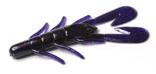 Picture of Zoom Bait Ultra-Vibe Speed Craw, 3 1/2", 12Pk, Junebug Red