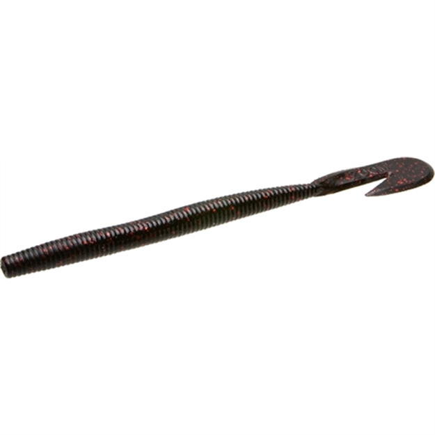 Picture of Zoom Bait Ultvib Spd Worm 15Bg Blk/Rd GL