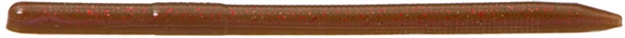 Picture of Zoom Bait Z-3 Swamp Crawler Finesse Worm, 5 5/8", 10Pk, Oxblood Light Red