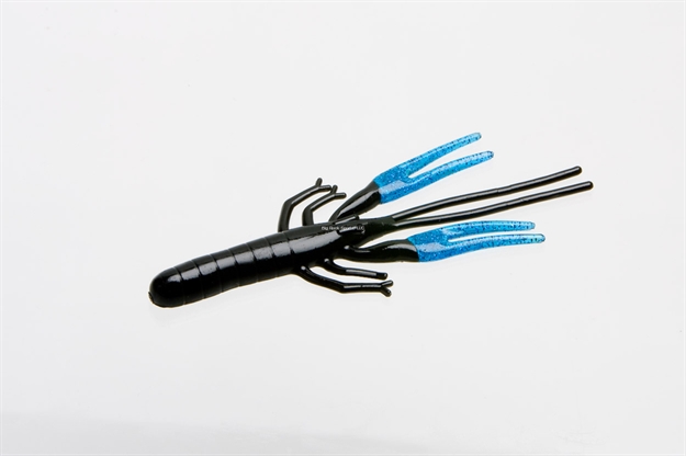 Picture of Zoom Bait Big Critter Craw Trailer, 5", 10Pk, Black Blue Claw