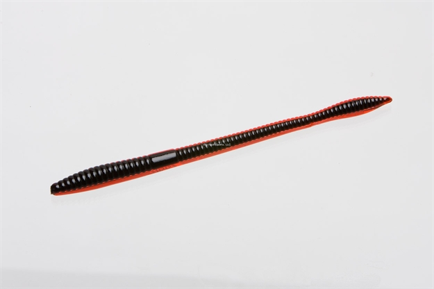 Picture of Zoom Bait Trick Worm , 6 1/2", 20Pk, Red Black Core