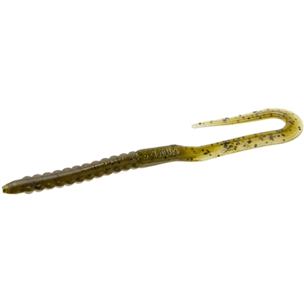 Picture of Zoom Bait U-Tale Worm, 6 3/4",  20Pk, Green Pumpkin 751981001257