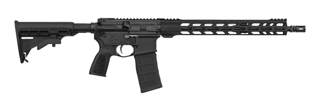Picture of  Zro Delta 223Wybr012 Zro1 Ready Series Full Size 223 Wylde 30+1 16" Black Nitride Threaded Barrel, Black Aluminum Receiver, M-Lok Handguard, Adjustable Black Synthetic Stock, Black A2 Grip