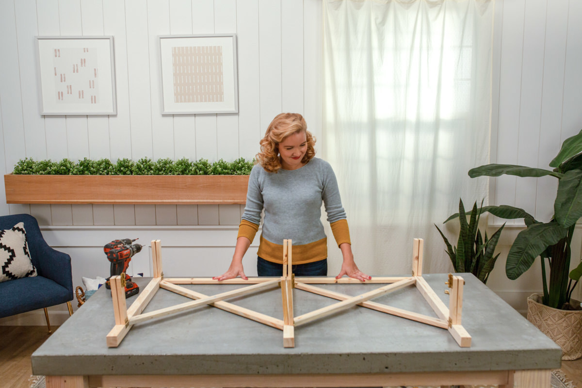 Building a buffet table Building a buffet table