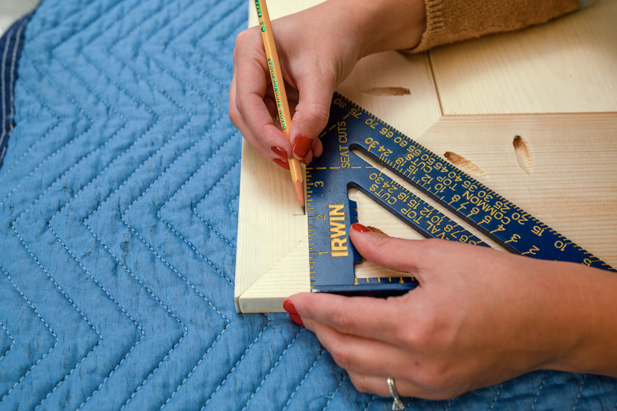 Measure the inside width of the legs Measure the inside width of the legs