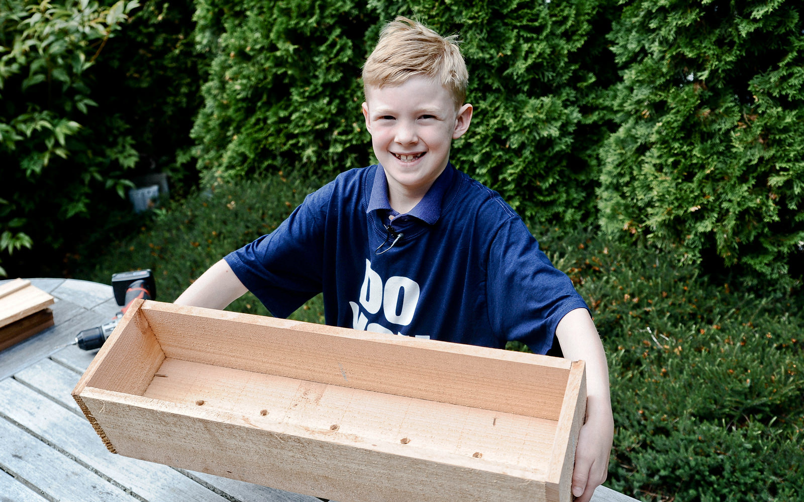 make a flower box for kids at Seattle garden show make a flower box for kids at Seattle garden show
