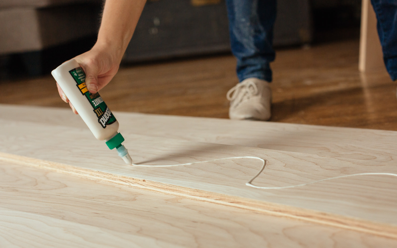 glue wood for diy table