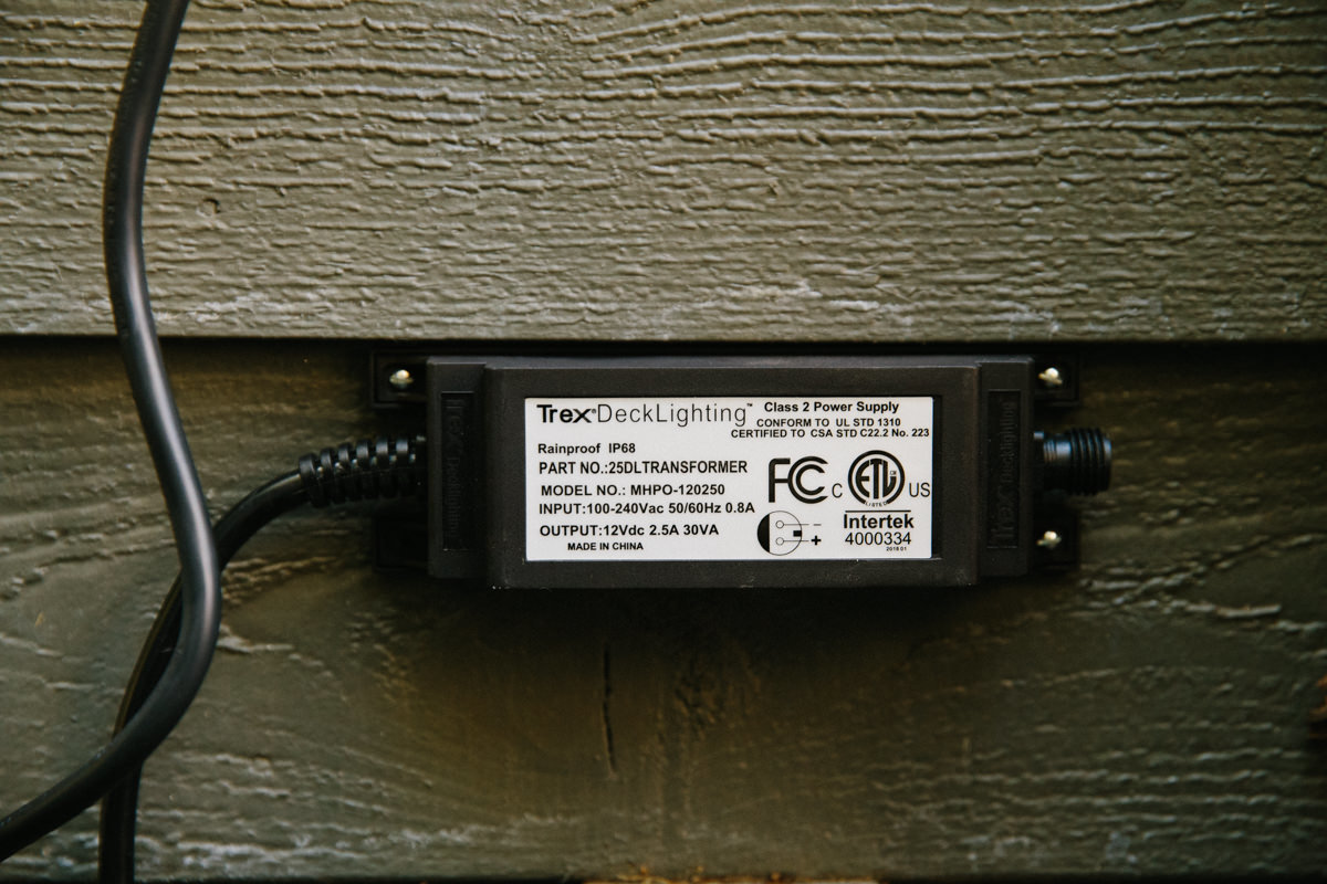Trex Deck lighting transformer Trex Deck lighting transformer