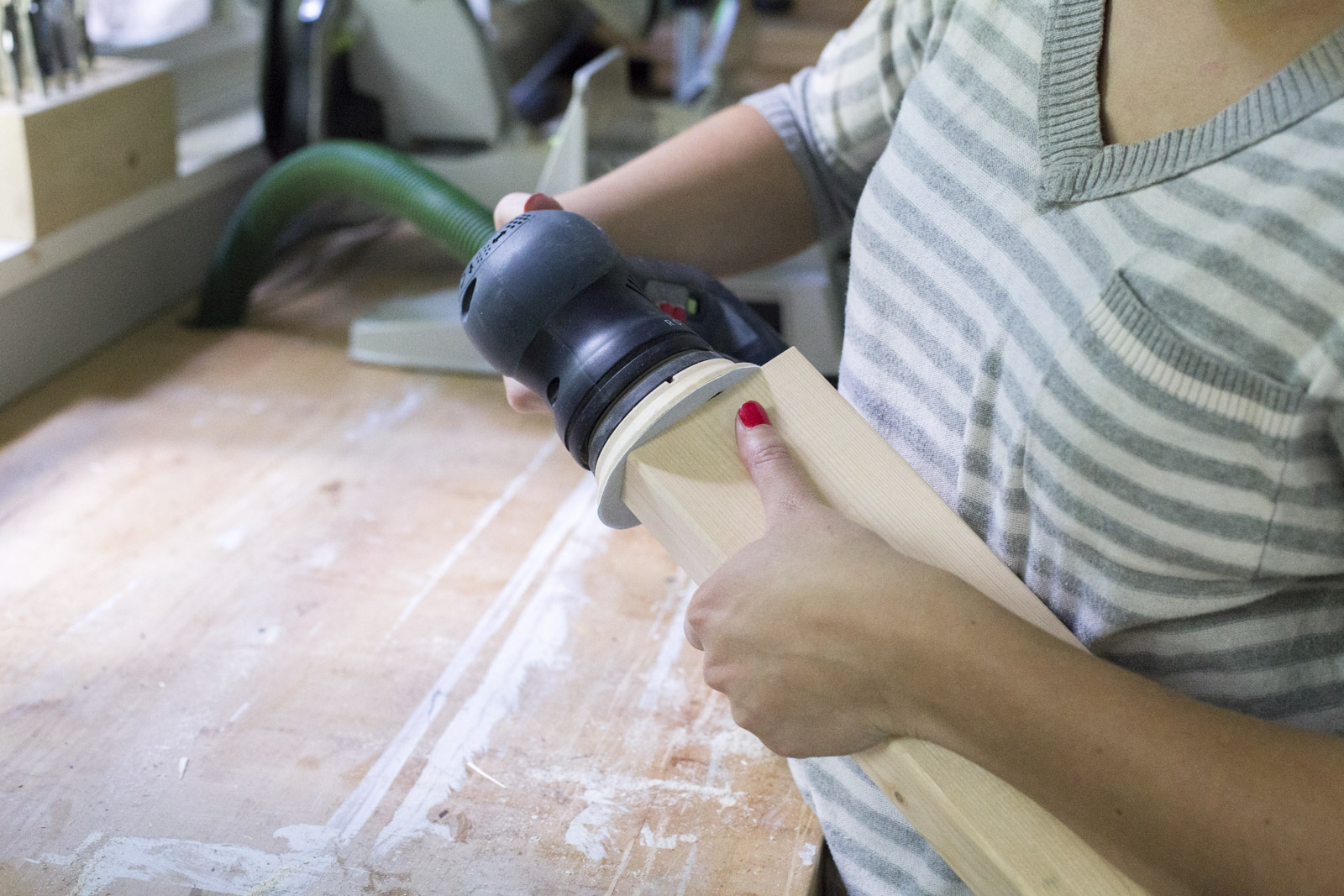 sand each jenga piece