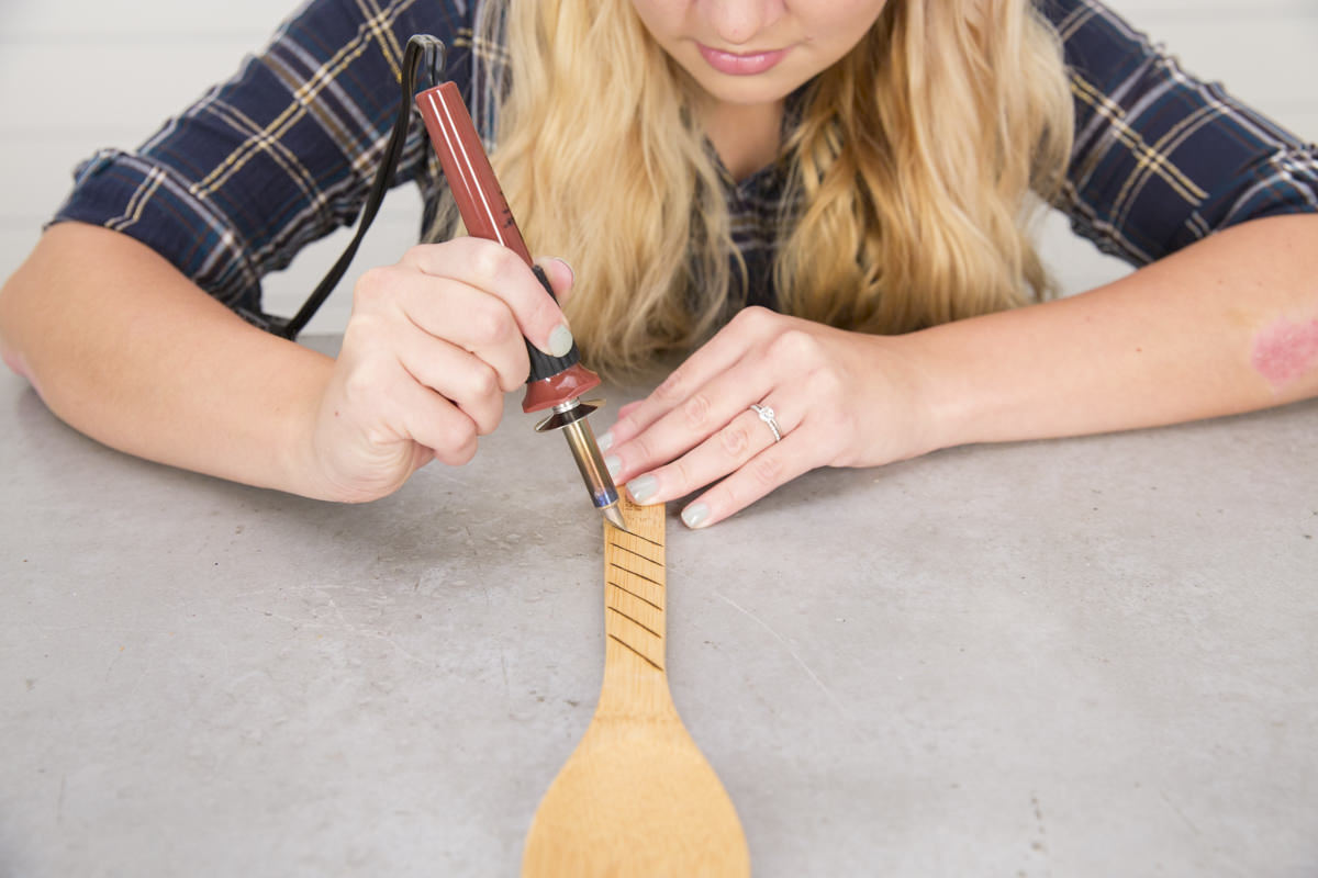 How to Decorate Kitchen Utensils With Wood Burning