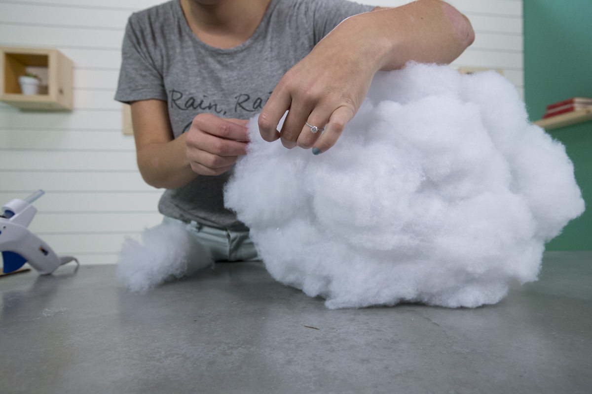 SPHERICAL FLUFF SHAPE Fluffy Hanging Cloud Lanterns Decor