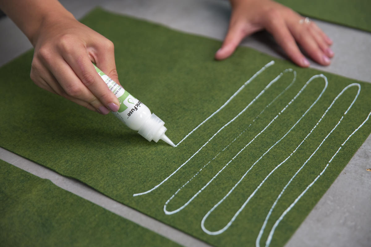 gluing felt gluing felt