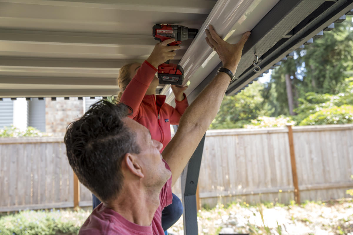 How to Install a Gutter for a Patio Dry Space