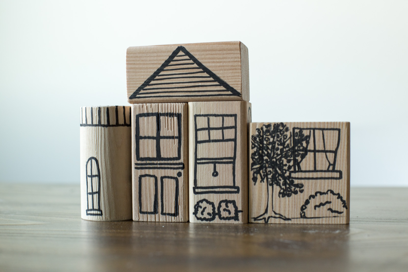 wooden blocks to decorate