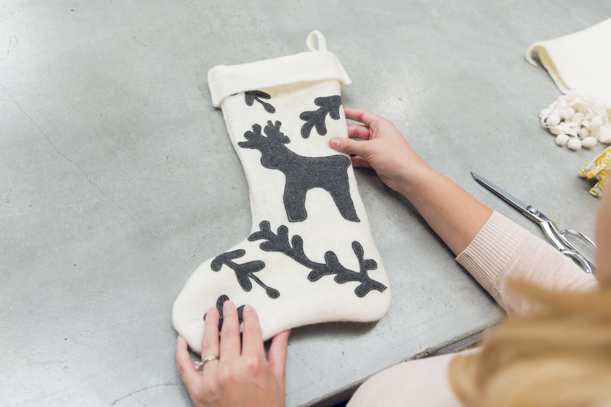 decorated stocking decorated stocking