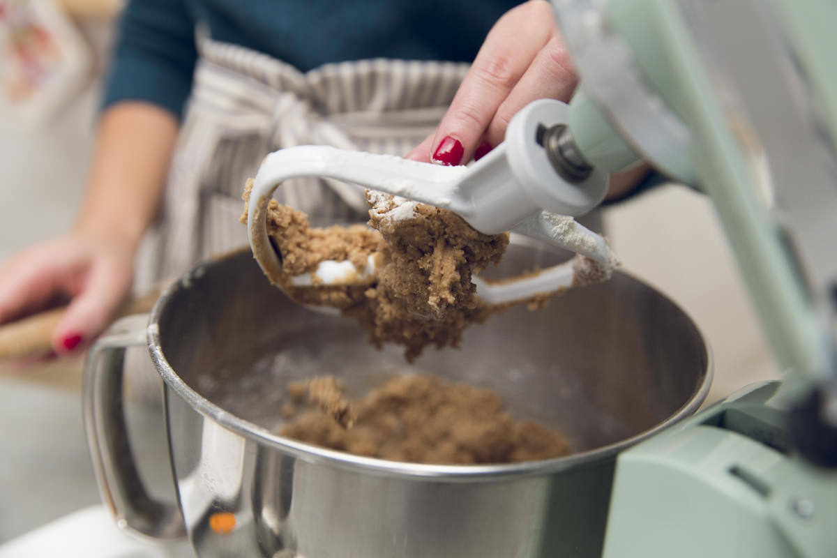 gingerbread dough on blender gingerbread dough on blender