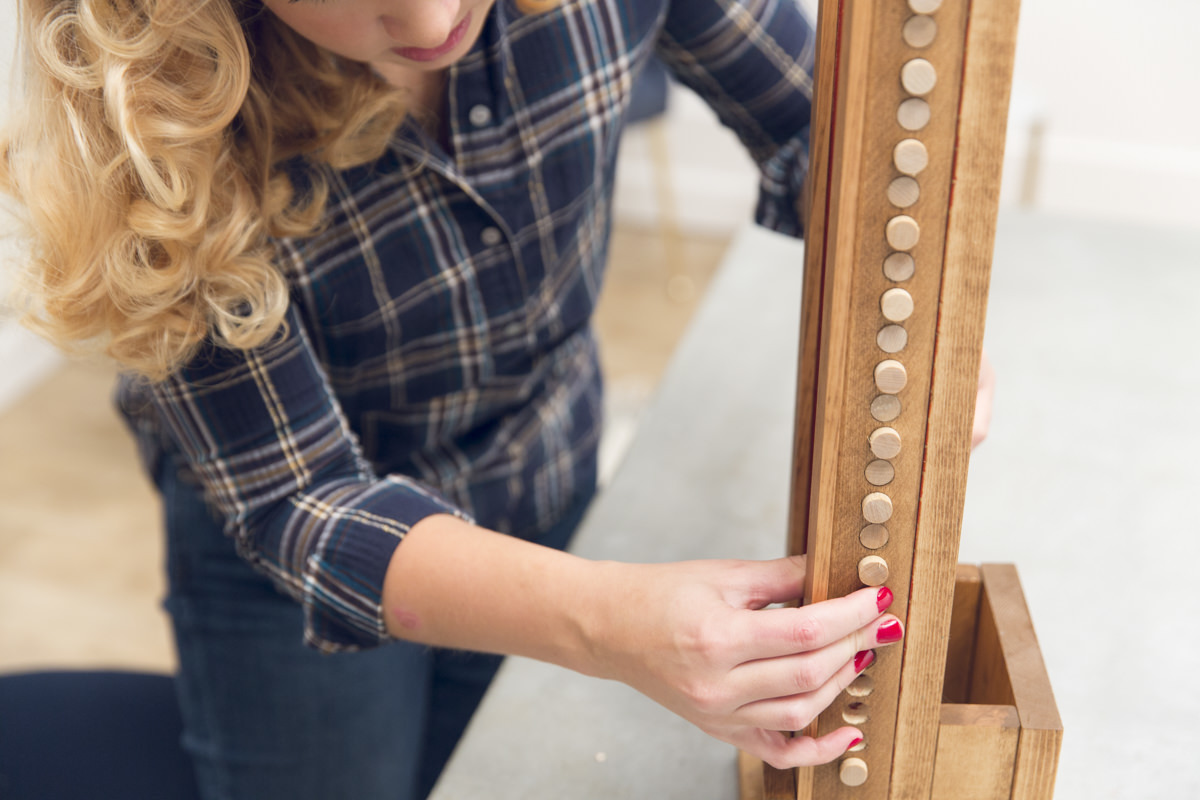 peg dowels in diy calendar peg dowels in diy calendar