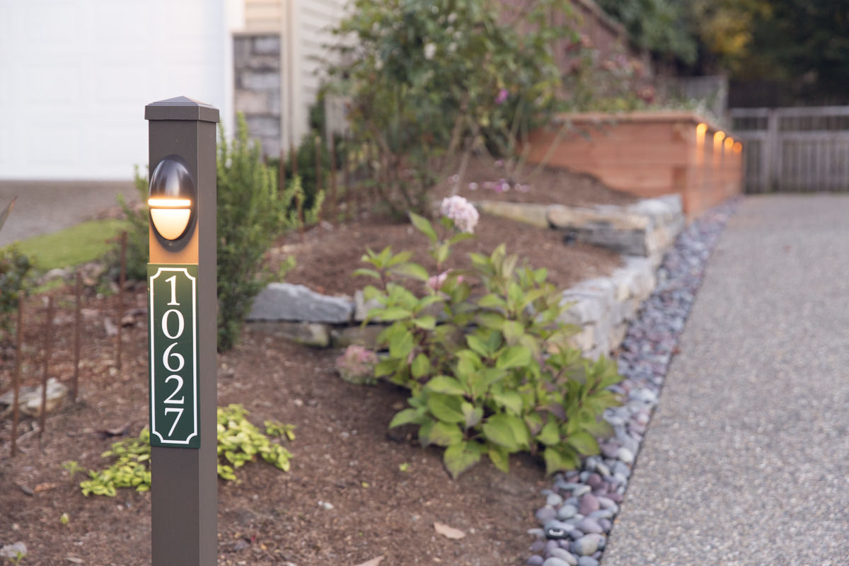 lit house number post lit house number post