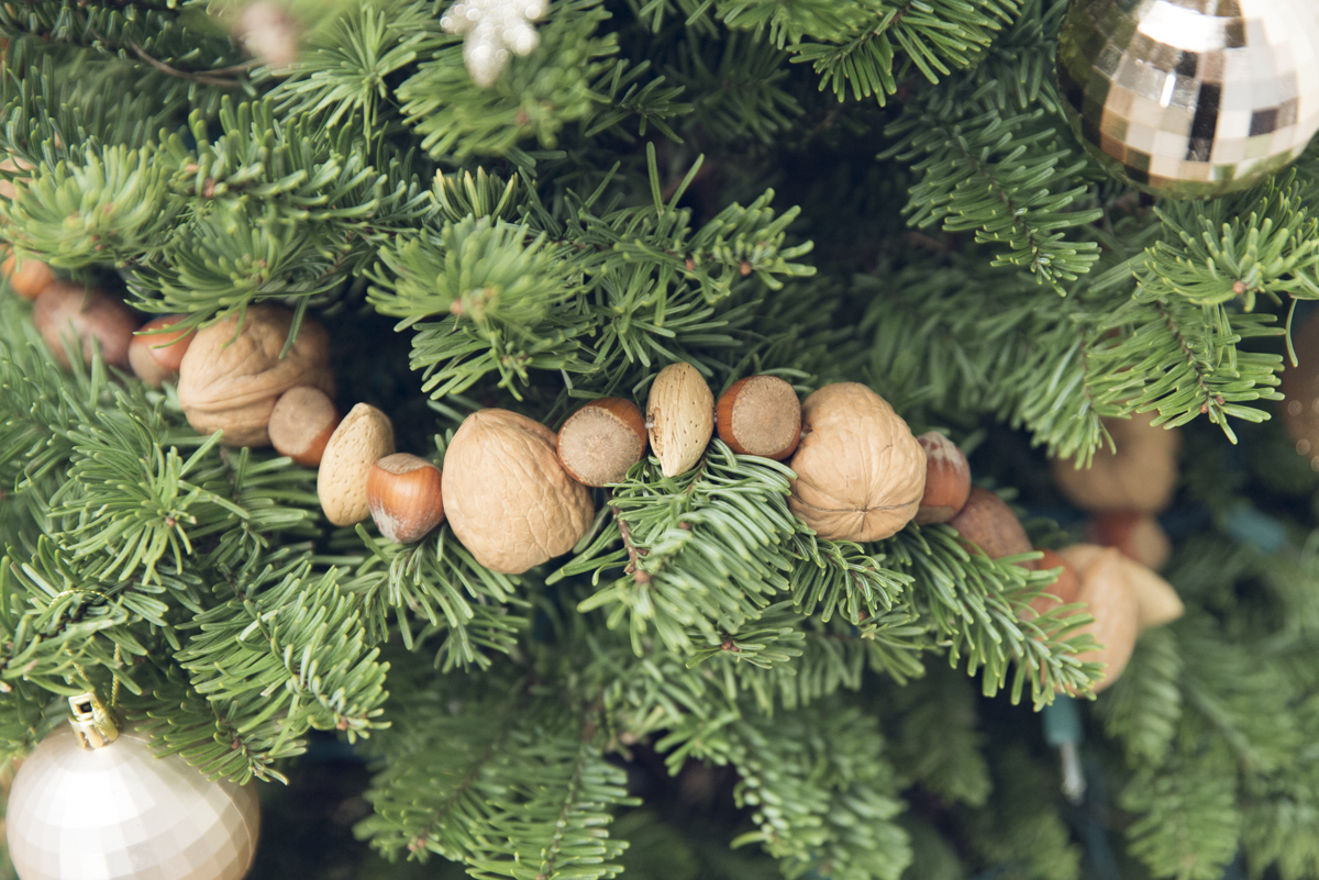 christmas tree garland with nuts christmas tree garland with nuts