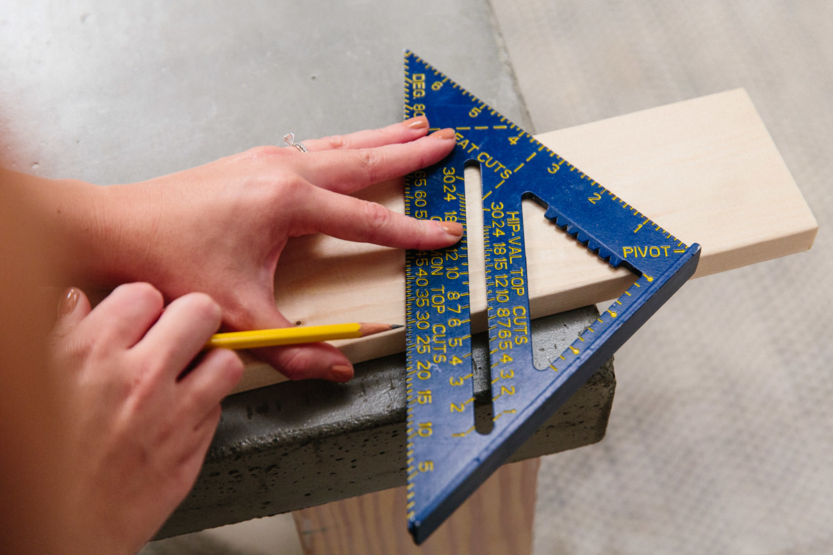 find a 30 degree angle on your one-by-four find a 30 degree angle on your one-by-four