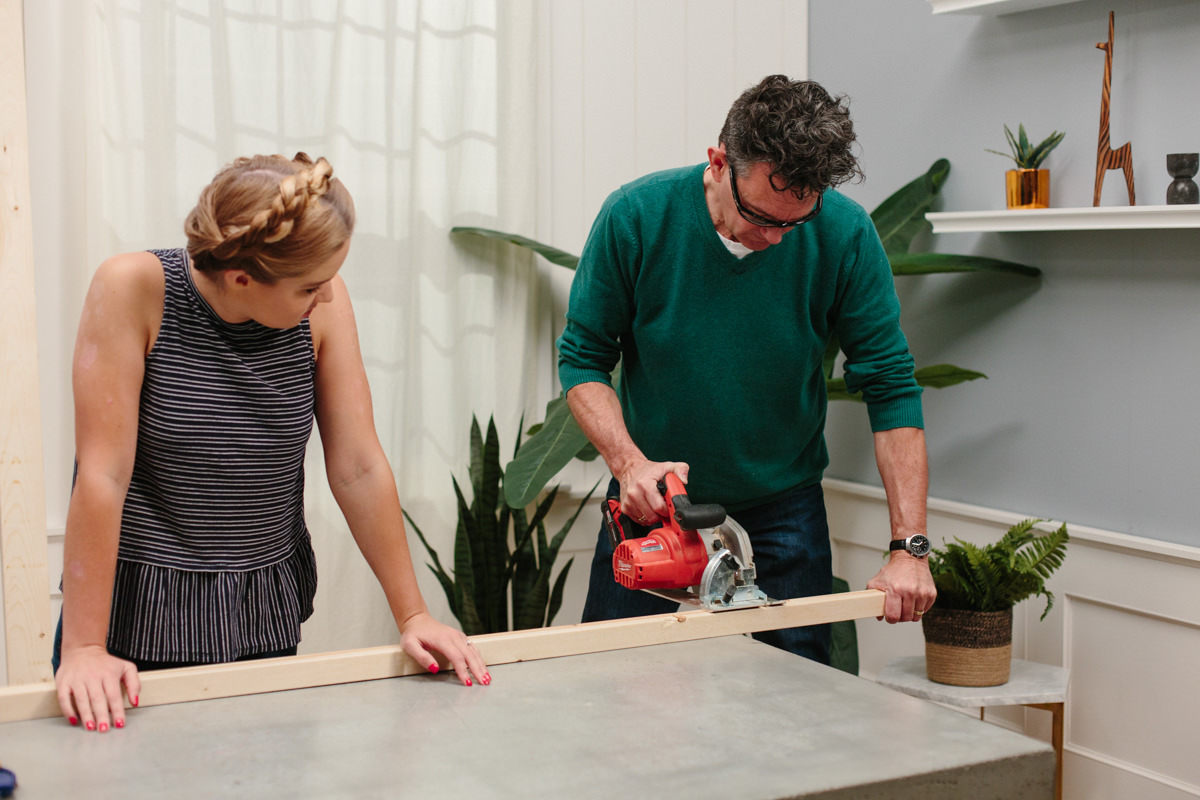 Sawing wood for base frame of DIY Cooler Stand Sawing wood for base frame of DIY Cooler Stand