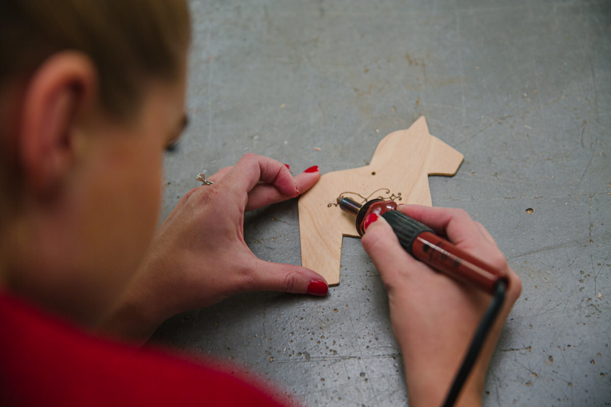 Use a wood burning kit Use a wood burning kit