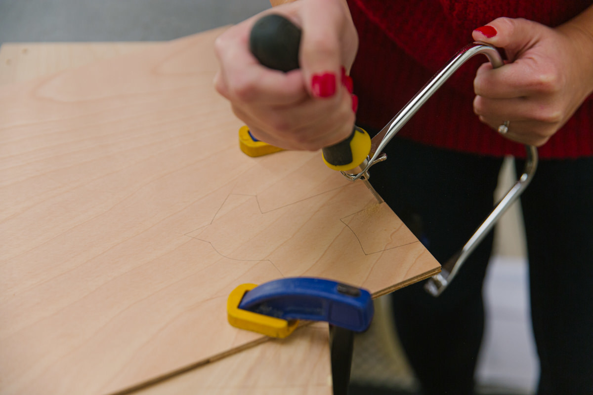 Use a copying saw Use a copying saw