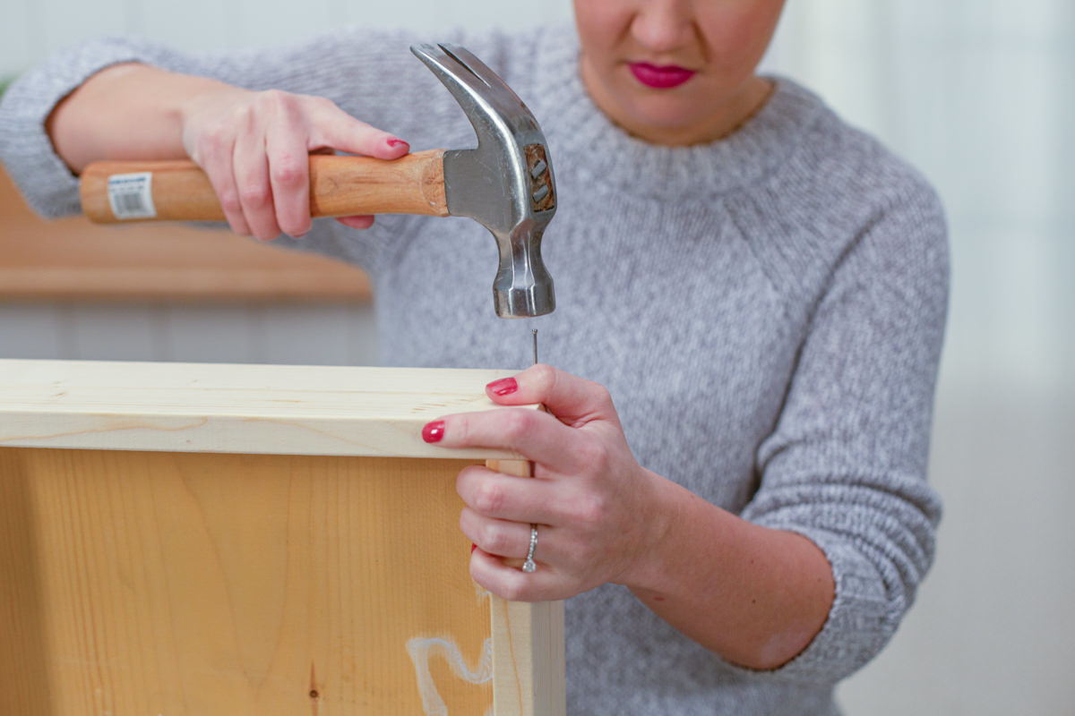 secure the board with a nail secure the board with a nail
