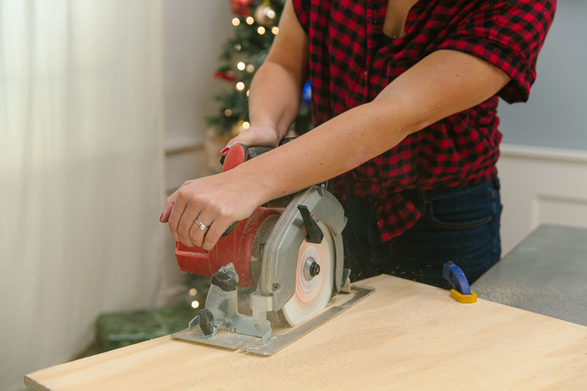 Use a circular saw Use a circular saw